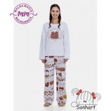 PIJAMA  FEM FLANELADO
